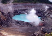 Poas volcano bubbling away just outside san Jose - Costa Rica's capital.