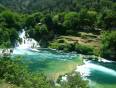 Waterfalls in the National Park at Krka