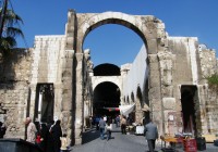 The old city of Damascus leading to Ummayad Mosque and the tomb of Saladin