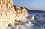 The unique shoreline of the Dea Sea