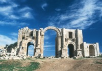 The Roman ruins of Jerash are worn by the desert sands an hour from Amman
