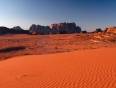 The red Wadi Rum desert
