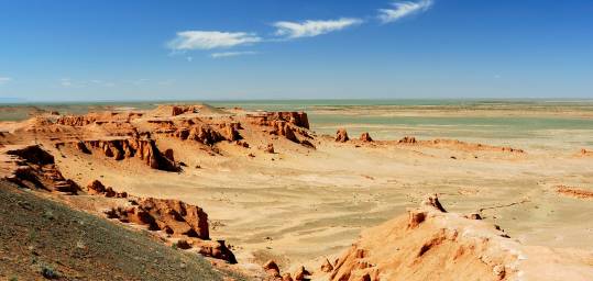 Bayanzag (Flaming Cliffs) in the Gobi Desert