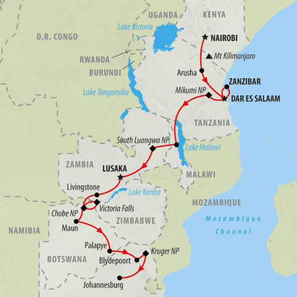 Journey+to+Joburg+Map Journey to Joburg Map http://www.onthegotours.com/Africa/Overland ...
