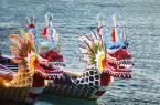 Two dragon boats used in the Dragon boat festival