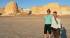 In the White Desert - known for its unusual limestone rock formations