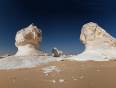White chalk rock formations in the White Desert
