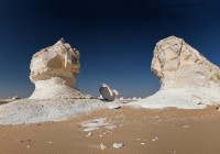 White chalk rock formations in the White Desert