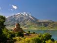 The perfectly preserved Armenian Church on Lake Van's Akdamar Island