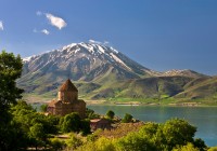 The perfectly preserved Armenian Church on Lake Van's Akdamar Island