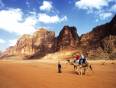 Camel riding in Jordan's Wadi Rum desert