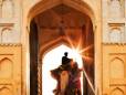 An elephant ride through the gates of Amber Fort