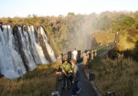 At one of the Victoria Falls lookout points