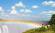 A rainbow over the mighty Victoria Falls