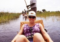 Take a leisurely ride in a traditional mokoro on your way to the Okavango Delta - a must do on any A