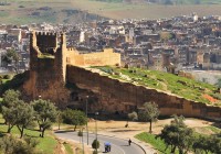 An aerial view of Fes