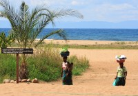 Local women on the beach in Malawi