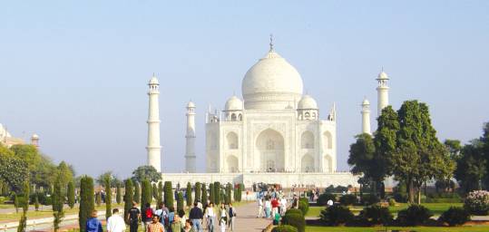 The beautiful Taj Mahal in Agra