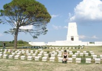 The graves and memorial at Anzac
