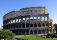 The ancient Collosseum in Rome