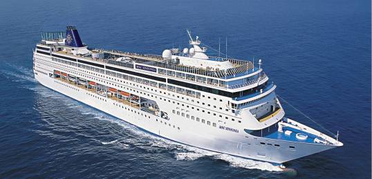 The Sinfonia cruise ship