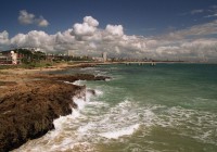 The coast of Port Elizabeth on South Africa's south coast.