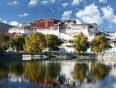 Lake view of Potala Palace in Lhasa