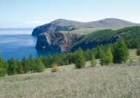 The shores of Lake Baikal in Siberia