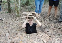 Vietnam Tours ending in Saigon visit the Cu Chi Tunnels