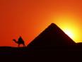 Pyramid at sunset