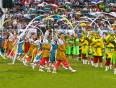 The opening ceremony of the Naadam Festival in Ulaan Baatar