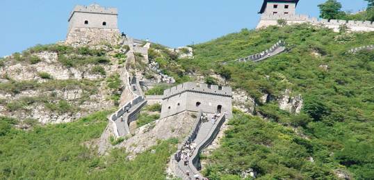 The sprawling Great Wall of China