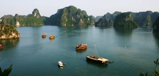 UNESCO Listed Halong Bay in North Vietnam