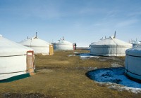 A Mongolian Ger campsite in Terelj National Park