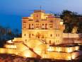 The beautiful Ananda Spa at night time