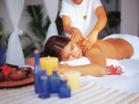 A lady being massaged