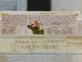 A soldier at an ANZAC memorial on ANZAC Day
