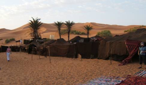 A Sahara Desert berber camp