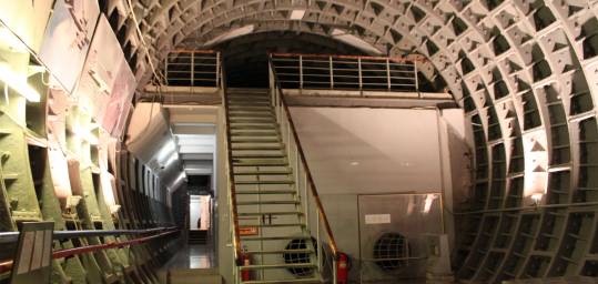 The inside of a Soviet Bunker which is now the Underground Cold War Museum in Moscow