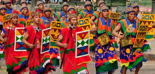 Colour and dancing at the Inti Raymi Festival in Cuzco - Flickr Credit Nyall and Maryanne