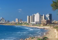 The stunning coastline of Tel Aviv Israel
