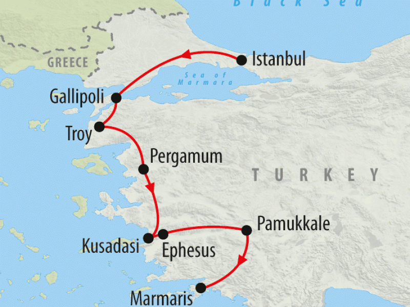 istanbul to the med 7 day tour