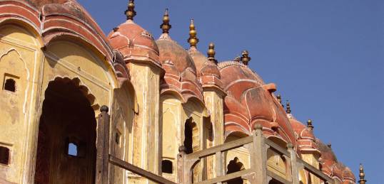 A picturesque example of Mughal architecture in Jaipur