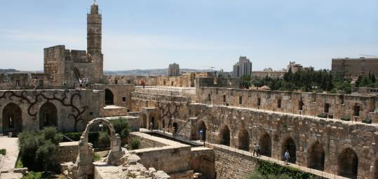 View over David's Citadel in Jerusalem