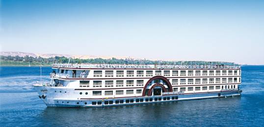 5 star cruise ship on the River Nile