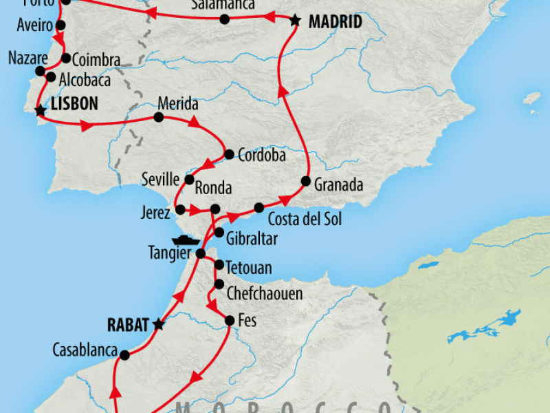 Spain, Portugal & Morocco 2025 tour On The Go Tours CA