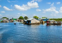 Take a cruise down Tonle Sap Lake in central Cambodia.