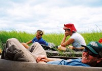Take a leisurely ride in a traditional mokoro on your way to the Okavango Delta - a must do on any A