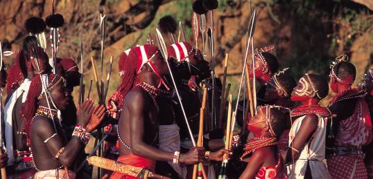 The Samburu tribe in Kenya
