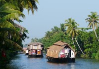 Houseboats on the Backwaters of Kerala